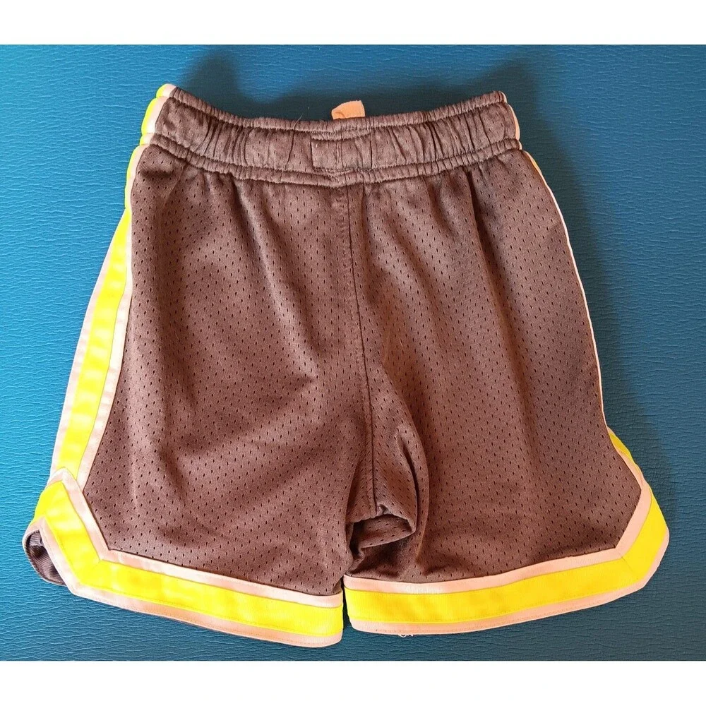 Shorts 3T Osh Kosh Boys Gray Basketball Sport Yellow White Trim
